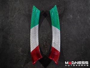 Alfa Romeo Giulia Interior Trim - Carbon Fiber - Steering Wheel Side Trim Kit - Pre '20 - Italian Theme - Feroce Carbon Alfa Romeo Giulia Interior Trim - Carbon Fiber - Steering Wheel Side Trim Kit - Pre '20 - Italian Theme - Feroce Carbon